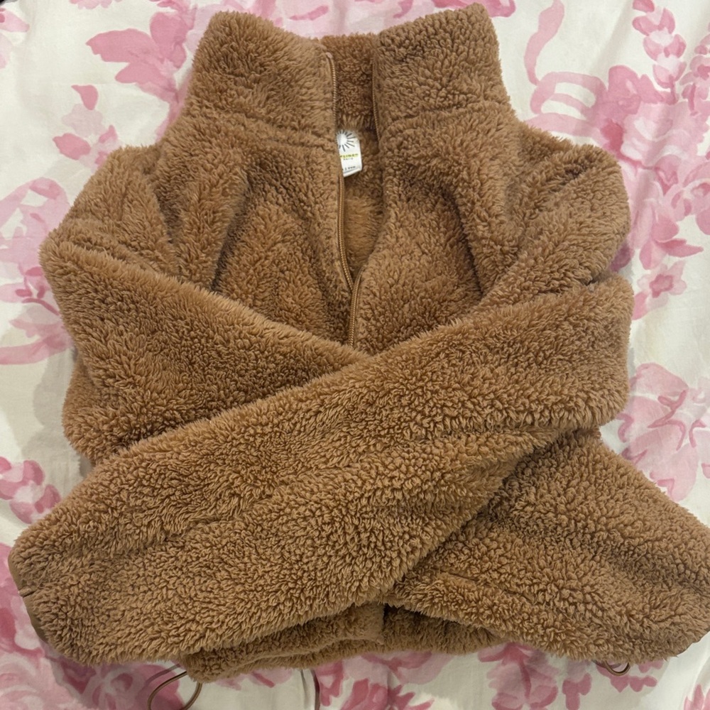 Aerie Tan Sherpa Jacket